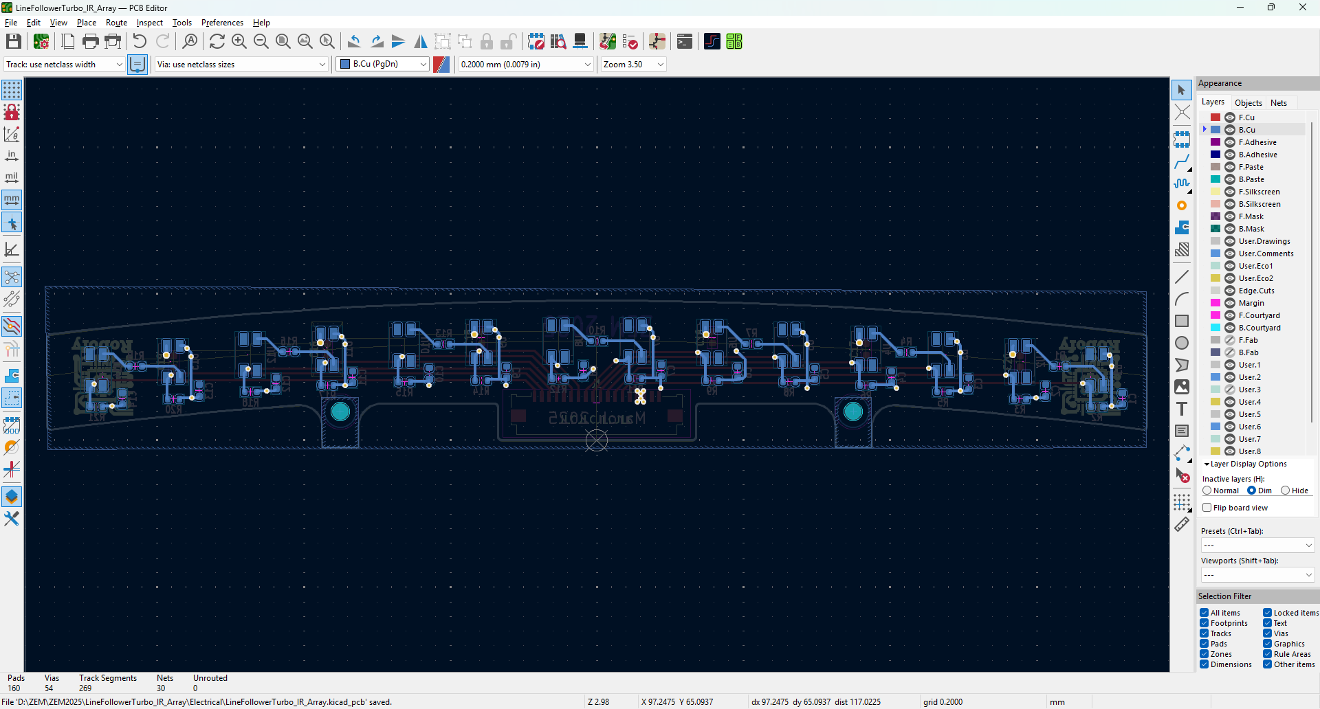 IR Sensor Array Back