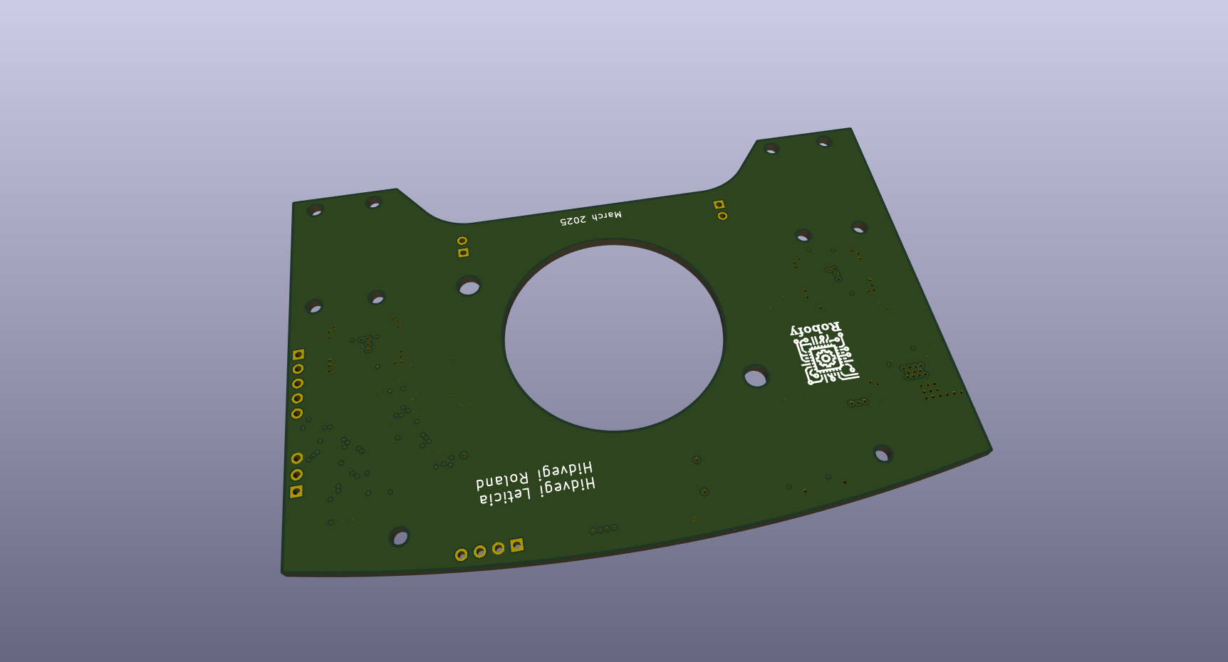 Line Follower Turbo PCB Back
