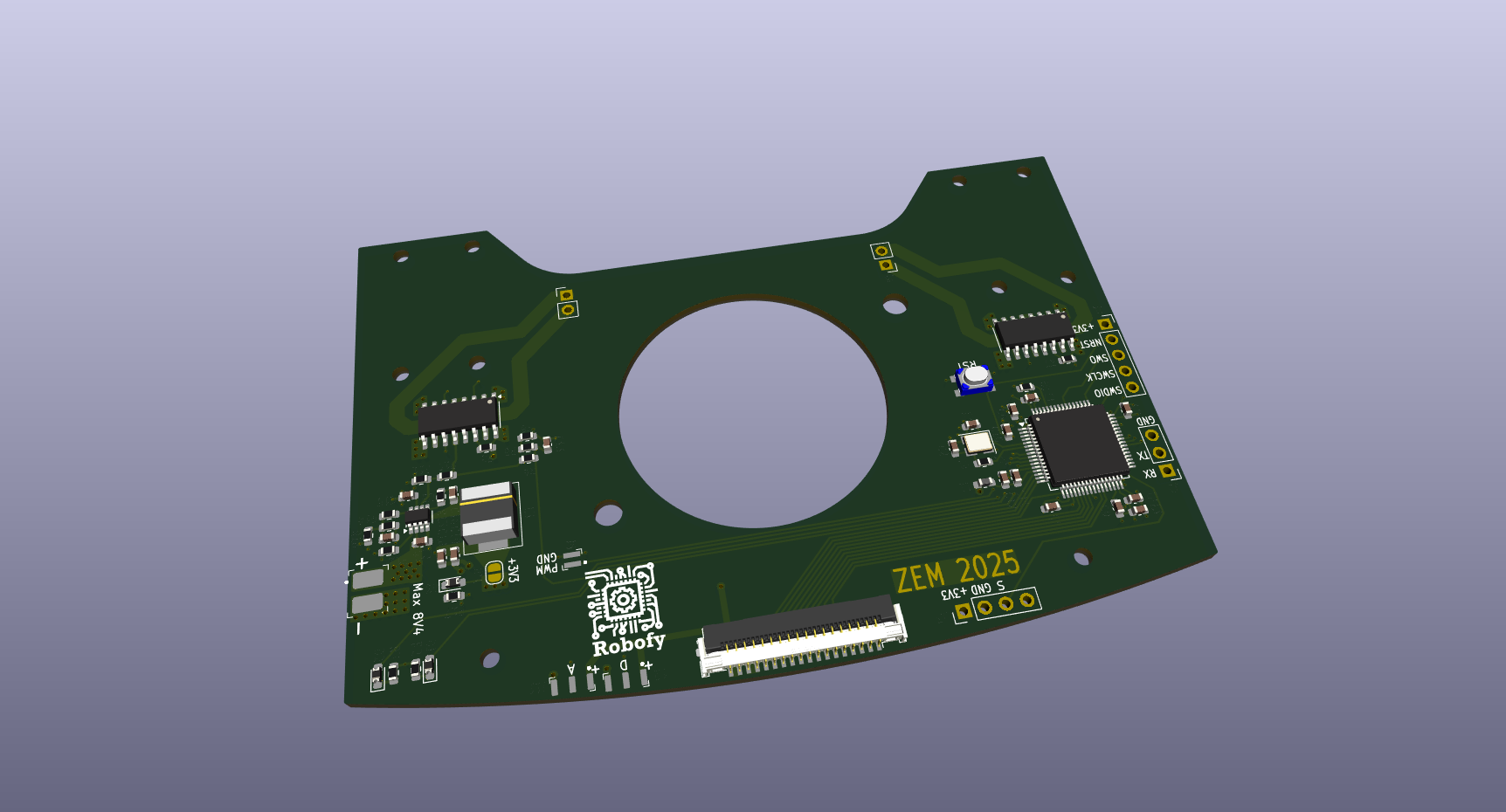 Line Follower Turbo PCB Front