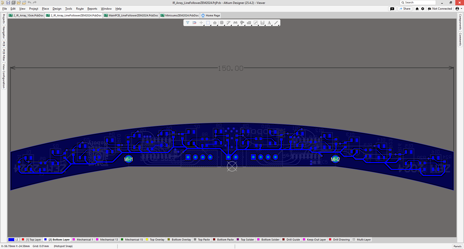 IR Array back
