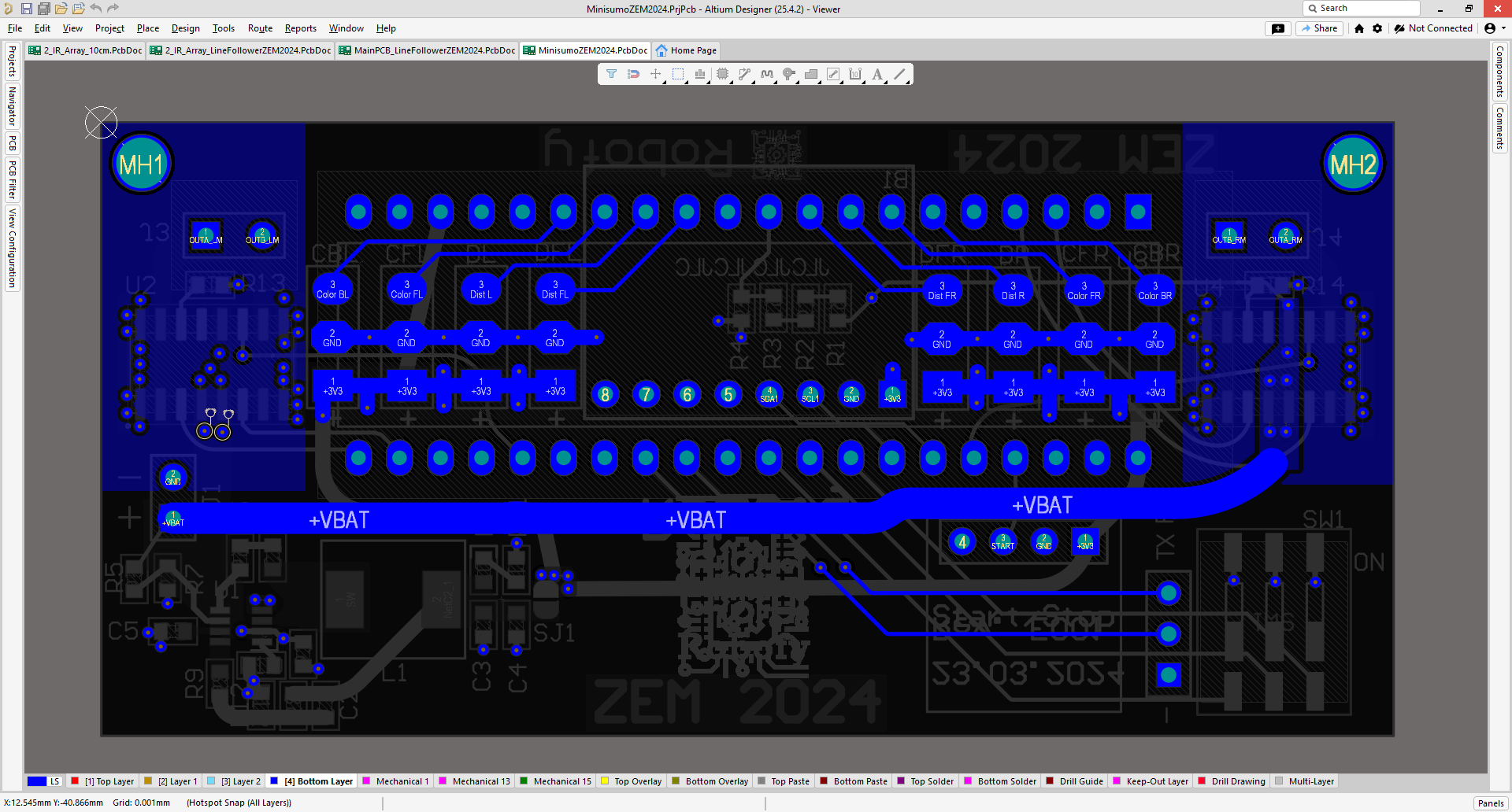 Mini Sumo PCB