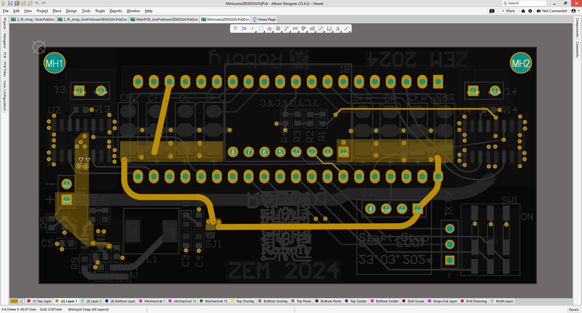 Mini Sumo PCB