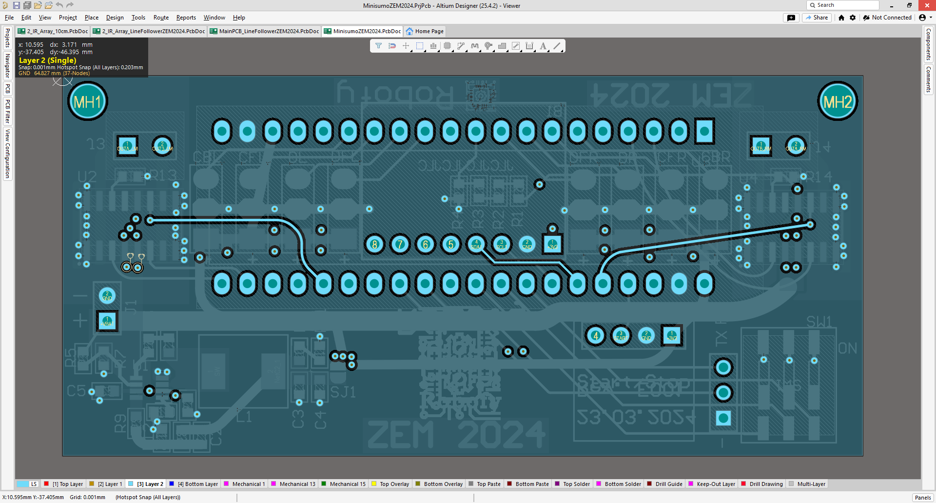Mini Sumo PCB
