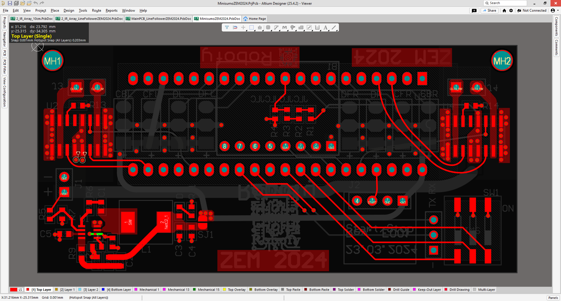 Mini Sumo PCB